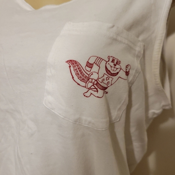 PINK GOLPHER NATION Victoria Secret White Sleeveless Top - Picture 3 of 5